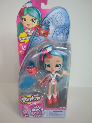Shopkins Shoppies B'ANCHOR Beach Style Doll & Exclusive Figure - New Sealed