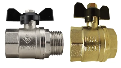 B2C Butterfly Brass Valve Ball Lever Valve BSP Pipe Thread M/F/ F/F 1/2 3/4 1"