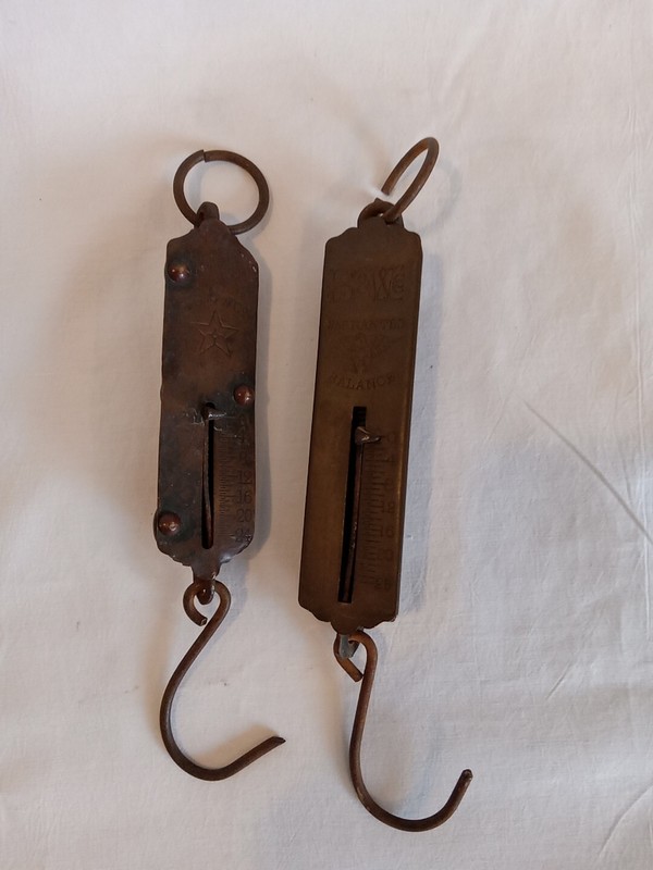 2 Vintage PS&W Co. Fish Scales Star And Eagle