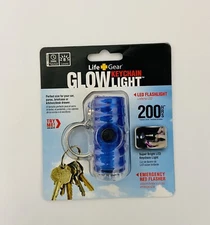 Life Gear Glow Light Keychain – LED Emergency Light Compact, Waterproof.