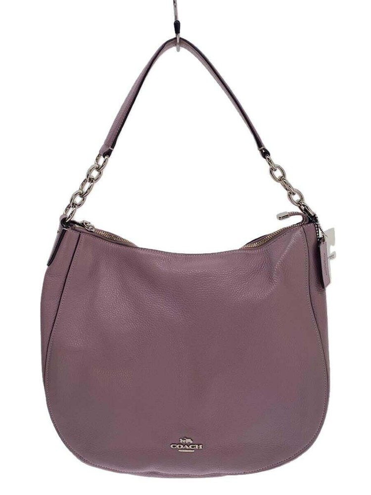 COACH Tote Bag Leather PNK Solid Color F31399