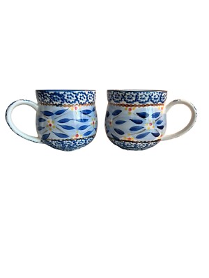tasses tentations vieux monde bleu 12 oz, lot de 2