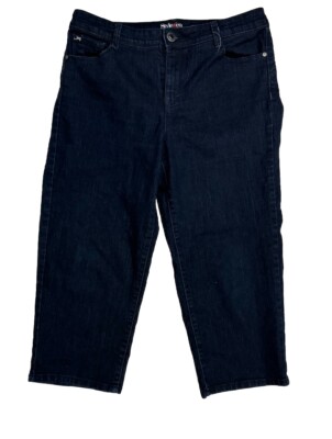 Style & Co. Bottom s Up Cropped Blue Jeans design on pockets Women s Size 10