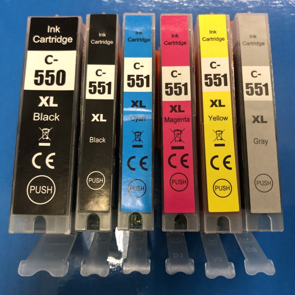 Replacement Cannon Pixma IP8750 MG6350 MG7150 MG7550 Ink Cartridge BK/C