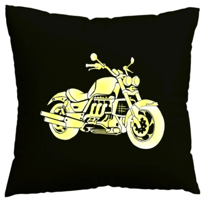 Kissenbezug Biker - Rocker - Gothic - Vintage - Skull - Ghost - C Schwarz 600102