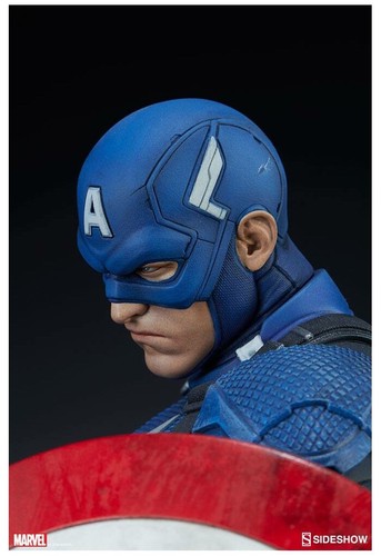 MARVEL Captain America Premium Format Figure 1/4 Statue Sideshow - Foto 13 di 18