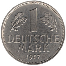 1957 D Germany – 1 Mark Coin
