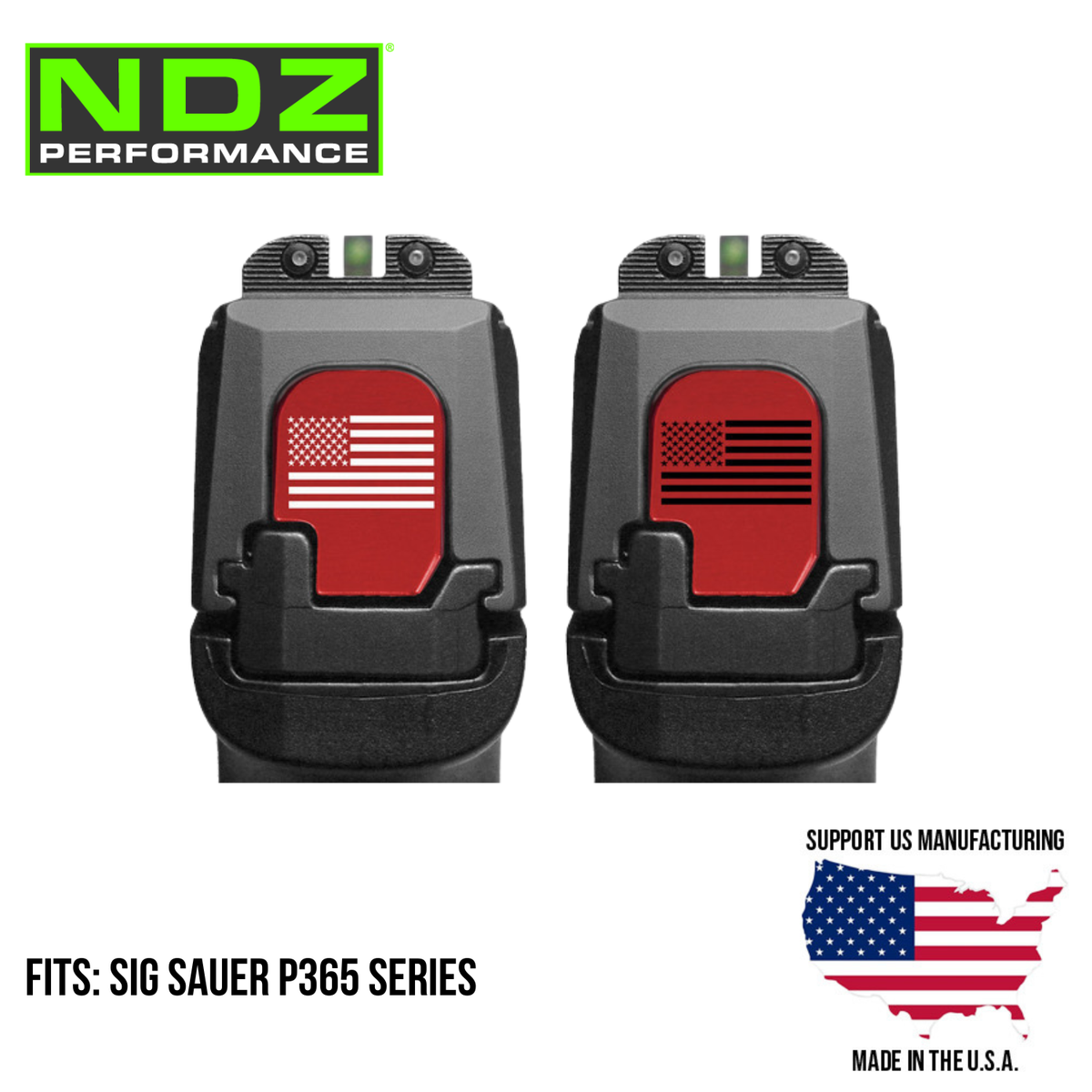 NDZ Sig P365, XL, Fuse, X Macro, AXG Slide Cover Back Plate