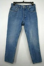 Reiko Women Blue Wash 5-Pocket Comfortable Regular Fit Cotton Denim Jeans 27