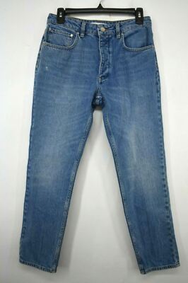 Reiko Women Blue Wash 5-Pocket Comfortable Regular Fit Cotton Denim Jeans 27