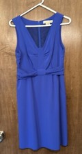 Suzabelle Royal Blue Sleeveless Dress with waist detailing size medium