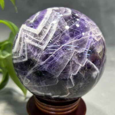 Top Quality! 4.4LB Natural Dream amethyst Ball Reiki Crystal Sphere Decor Gift