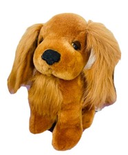 Vintage W/Tags Russ Berrie Rusty the Puppy Dog Plush Cocker Spaniel by Caress
