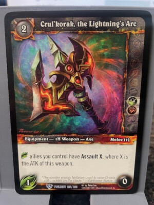 World of Warcraft Single Card Crul'korak, the Lightning's Arc Rare 167/361