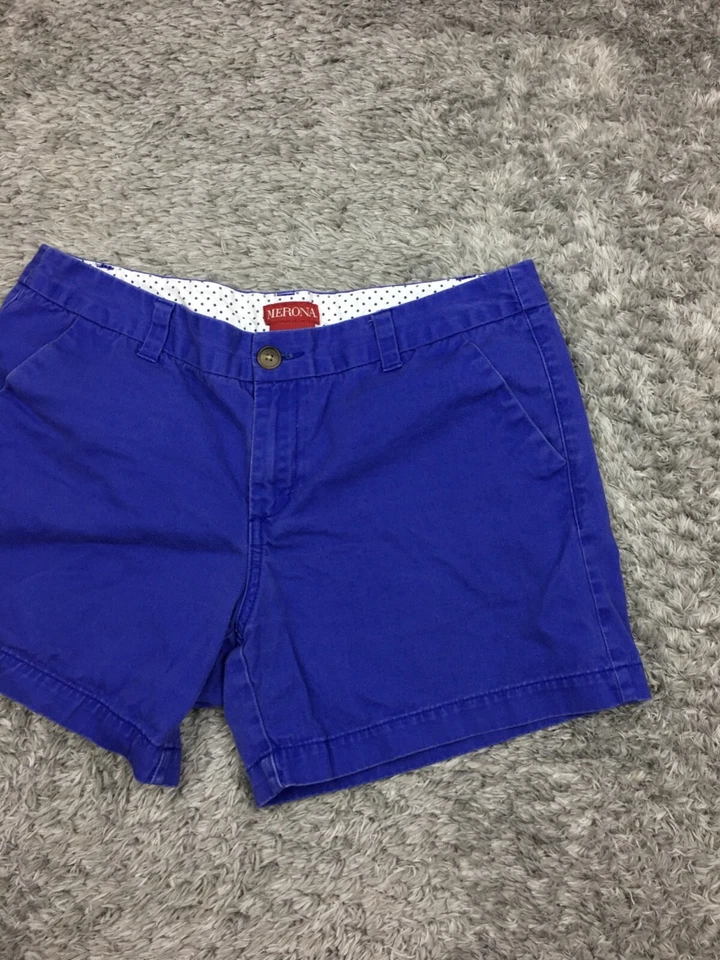 Pantalones cortos chinos Merona para mujer talla 8 algodón púrpura midi Foto 2 de 4