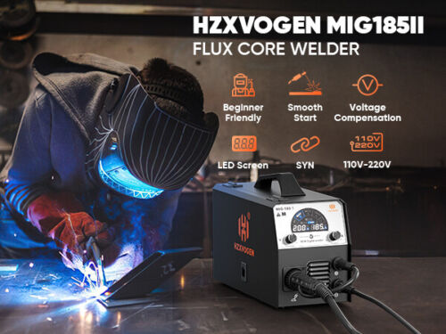 HZXVOGEN 4in1 MIG MAG Welder 200A Flux Cored Wire Welding Machine TIG MMA ARC Welder - Picture 2 of 15