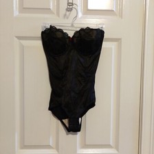 NEW Black Corset/Teddy Bodice Shapewear By Flexees Size 36C