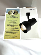 Hampton Bay 1-Light Halogen Track Head Black ...