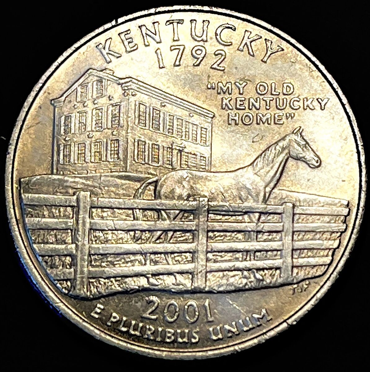 2001 P Kentucky Quarter - Planchet Annealing Error