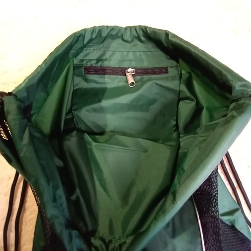Zaino Holloway verde e nero nylon 3 tasche coulisse Ultimate Pak Bag Tote Bag - Foto 3 di 9
