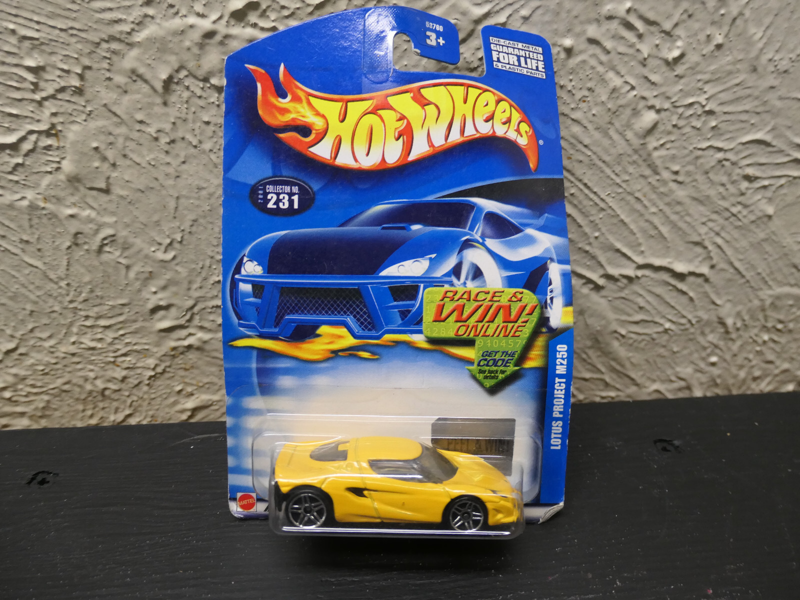 2001 Hot Wheels Collector #231 LOTUS PROJECT M250 Yellow 53760