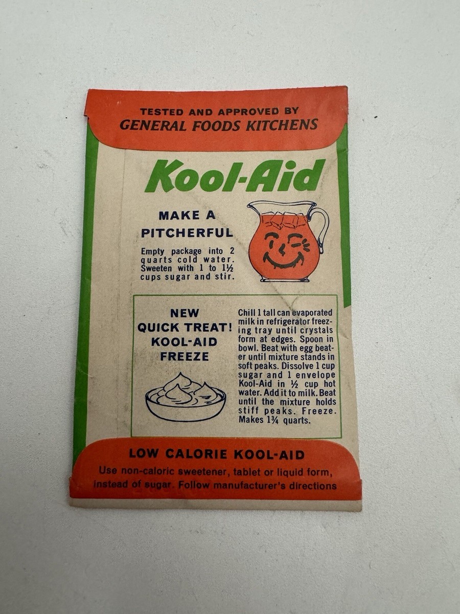 Vintage 1950s Kool-Aid Drink Orange Flavor Package New | eBay
