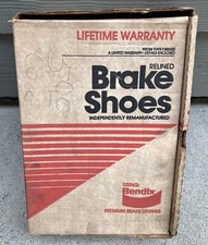 Bendix Relined Brake Shoes MN FF &amp; MG FF 313396 31120 / 4-265 JU-25-4048 w/ BOX