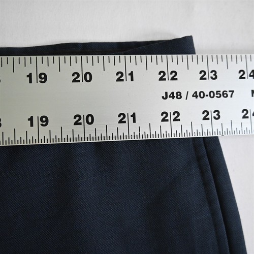 Pronto Uomo Platinum 44x32 Navy Blue Suit Pants Flat Front Wool Mens Dress Pants - Picture 2 of 9