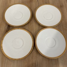 Seltmann Weiden Bavaria Plates 5.5  Set Of 4 Gold Rim West Germany