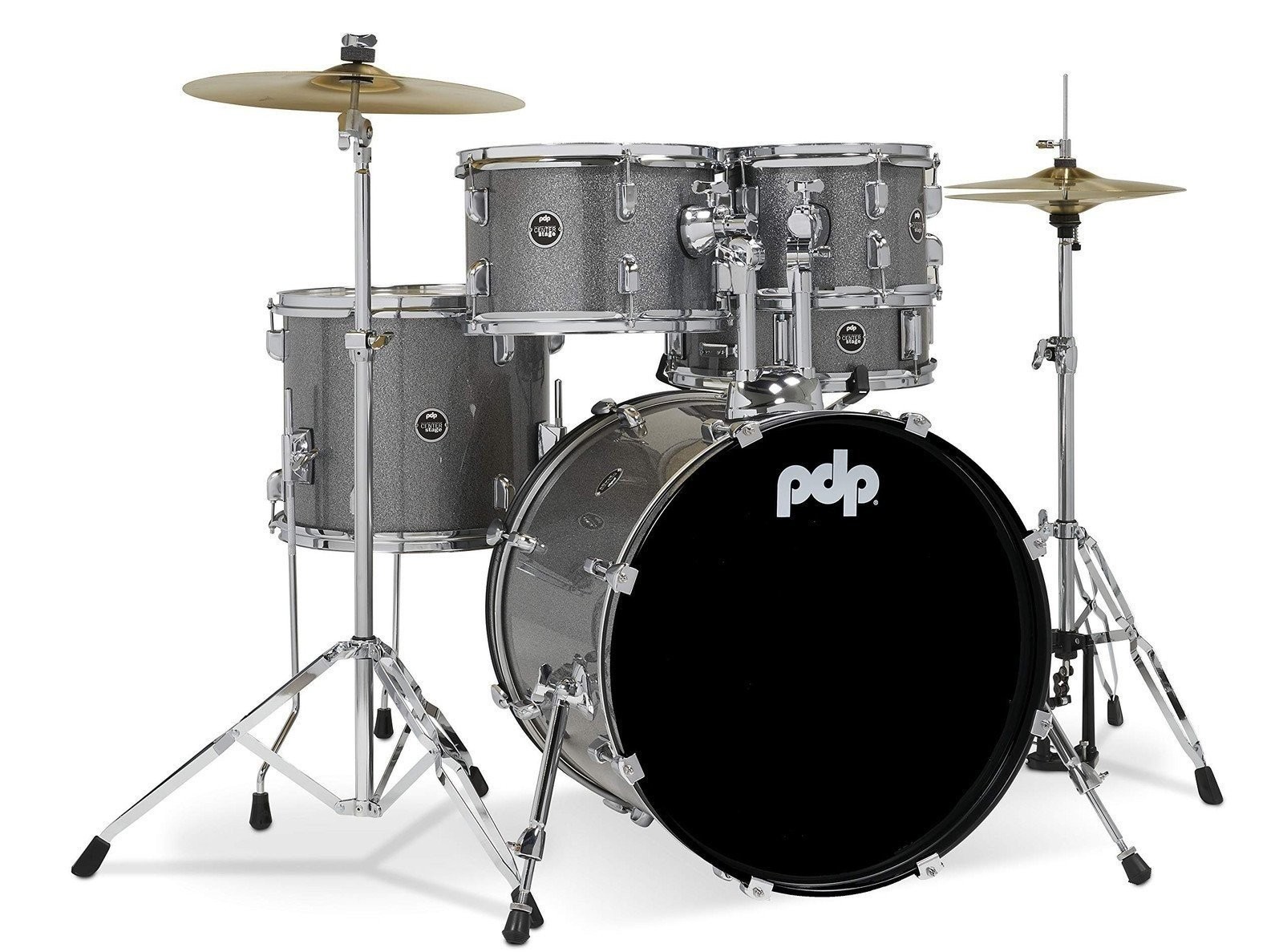 Ударная установка Pacific Drums Center Stage в комплекте, 5 ударных установок, Silver Sparkle,...