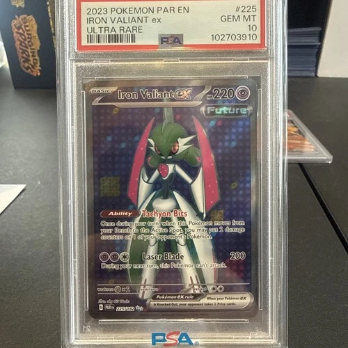 Iron Valiant ex 225/182 PSA 10 Gem Mint 2023 Pokemon Scarlet Violet Paradox Rift