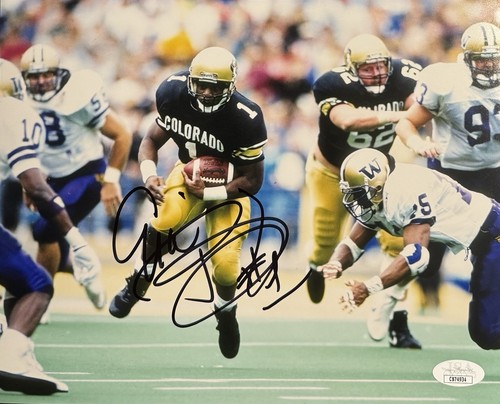 Eric Bieniemy Autographed Signed Colorado Buffaloes 8x10 Photo JSA COA 