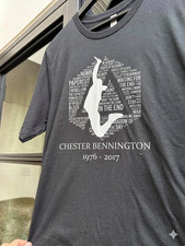 Chester Bennington Shirt Silhouette Jump Oversized Faded Vintage Graphic Tee
