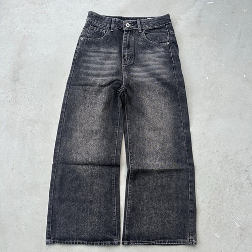 Baggy Wide Leg Black Jeans (Jnco Size) 2000s Y2K Vintage Skater Faded - Size 32 - Bild 1 von 4
