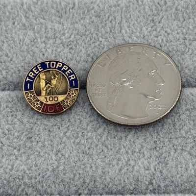 Rare IOF Independent Order Of Foresters Tree Topper Award Pin Pinback #60024