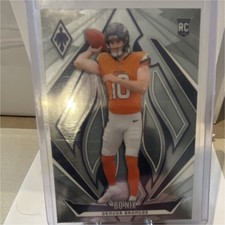 2024 Panini Phoenix Bo Nix #159 Denver Broncos Rookie Football Trading Card. rookie card picture