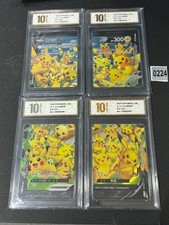 Pikachu V-union Promo 109/S-P - 112/S-P Combination Set - Pokémon   Grade 10