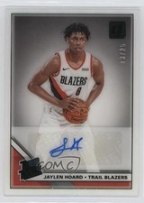 2019-20 Panini Clearly Donruss Rated Rookie Green 13/25 Jaylen Hoard Auto 1d4m