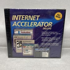 Internet Accelerator Deluxe CD CD-ROM New Factory Sealed