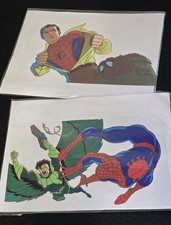 Vintage 1994 Spider-Man Animated Series Clear Acetate Cel Lot Peter Parker Vultu