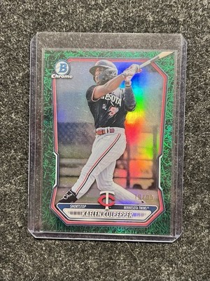 2026 Bowman Chrome Prospect Kaelen Culpepper Green Grass Refractor /99 Twins