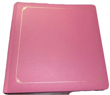 Creative Memories 12 x 12 Scrapbook Album Dusty Rose Gold Trim Mauve Read 