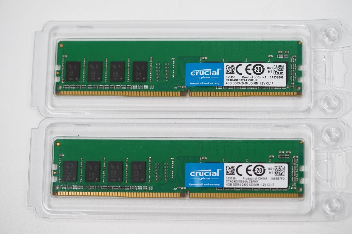 crucial 4GB DDR4-2133 UDIMM メモリー Crucial 4GB Single DDR4 2133 MT/s (PC4-2133) CL15 SR x8 ECC