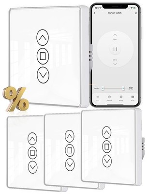MOES 2.5D Rolladenschalter Smart Wlan mit Prozentanpassung Kompatibel mit Alexa
