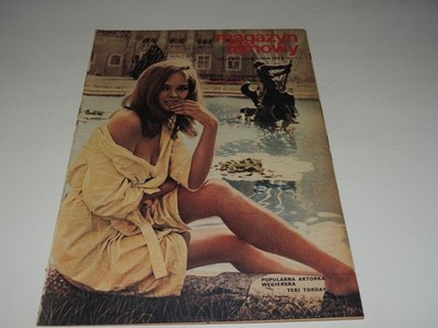Magazyn Filmowy 8/1969 Polish magazine Teri Torday, Yves Montand, Candice Bergen
