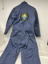 Mechanics COVERALLS Norfolk NAVY BASE Ship Yard Red Kap Snap up Vintage Workwear