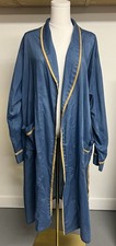 True Vintage Weldon Robe Size XL Blue Yellow Trim Rockabilly Lounge 60s