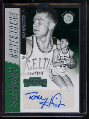 2018-19 Panini Contenders Tom Heinsohn Legendary Contenders Auto /199 #LC-THS