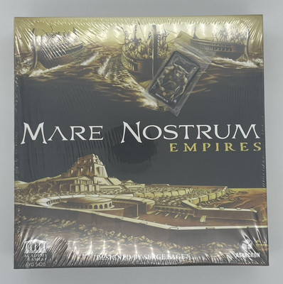 MARE NOSTRUM EMPIRES Board Game w/ Kickstarter Exclusive Tokens NEW, Sealed