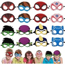 Superhero Felt Masks 24  Pack 8 Styles Kids Will Fit Adults Too Party Favors